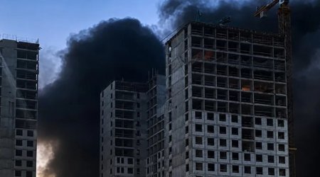 Moskvaya rekord sayda dronla hücum &ndash; Video