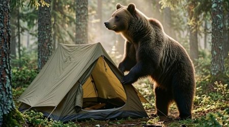 Rusiyada DƏHŞƏT: Ayı turist qızı çadırdan çıxarıb meşəyə apardı &ndash; FOTO