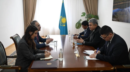 Azərbaycanın yeni səfiri Qazaxıstanın XİN rəhbəri ilə GÖRÜŞDÜ - FOTO