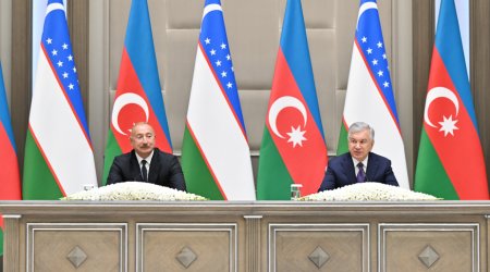 Prezidentlər mətbuata bəyanatlarla çıxış etdilər – FOTO