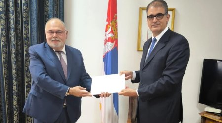 Səfirimiz Belqradda diplomatik fəaliyyətə başladı