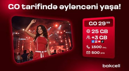 Bakcell-in &ldquo;GO&rdquo; tariflərinə qoşulun və üstünlüklərdən faydalanın