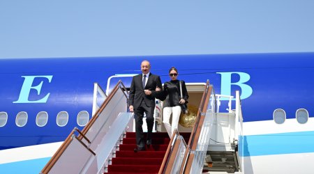 Prezident və birinci xanım Qırğızıstanda səfərdədir &ndash; FOTO/VİDEO