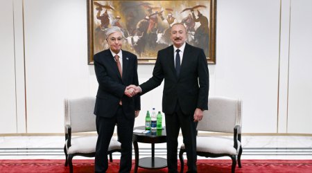 Prezidentin Bişkekdə Tokayev ilə GÖRÜŞÜ KEÇİRİLDİ - FOTO/VİDEO