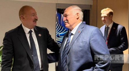 Bişkekdə İlham Əliyevlə Lukaşenko görüşdü - FOTO