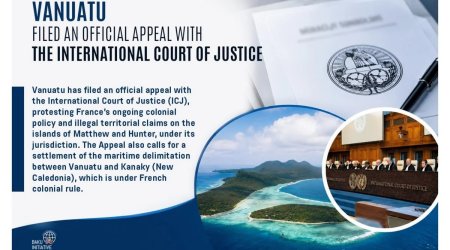 Vanuatu Fransanın Metyu və Hanter adalarına iddialarına görə BƏM-ə MÜRACİƏT ETDİ