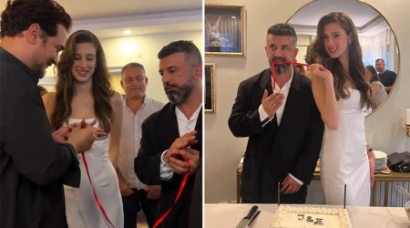Nişan üzüklərini Çağatay taxdı &ndash; FOTO