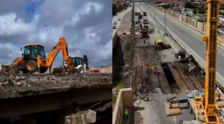 Qobustanda körpü 38 günə yenidən inşa edildi - VİDEO
