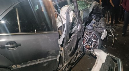 Tovuzda zəncirvari qəza ölümlə nəticələndi &ndash; FOTO