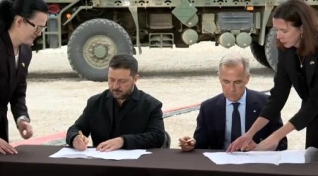 Ukrayna və Kanada 100 illik tarixi saziş imzaladı - VİDEO