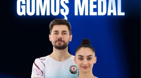 Gimnastlarımız Dünya çempionatında gümüş medal qazandı
