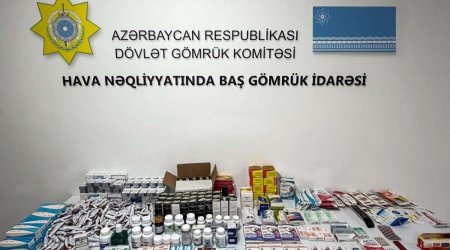 Aeroportda sərnişinlərin baqajından gömrükdən gizlədilən dərmanlar və siqaretlər AŞKARLANDI