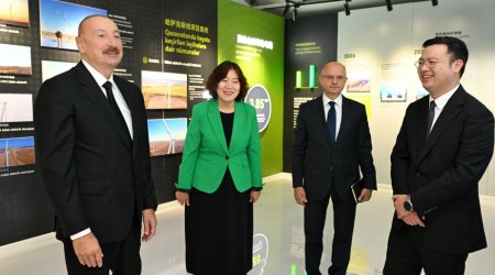 Prezident &ldquo;Qobustan&rdquo; Günəş Elektrik Stansiyasının açılışında &ndash; FOTO