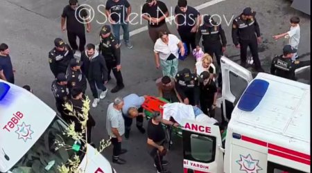 Bakıda monitor qadının üstünə aşdı &ndash; VİDEO
