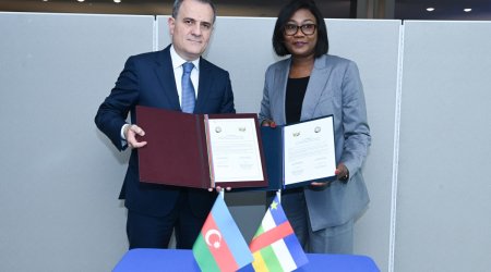 Azərbaycan və Mərkəzi Afrika Respublikası arasında diplomatik əlaqələr yaradıldı &ndash; FOTO