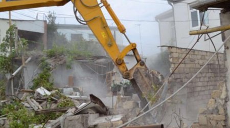 Bakıda plana düşən 200-dən çox ev sökülür, dəmir yolu xətti çəkilir &ndash; VİDEO