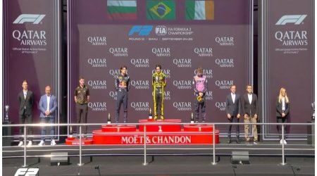 &ldquo;Formula 2&rdquo;nin qalibləri mükafatlandırılıb