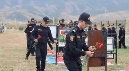 Xocalıda Şəhidlər xiyabanı ziyarət olundu - FOTO