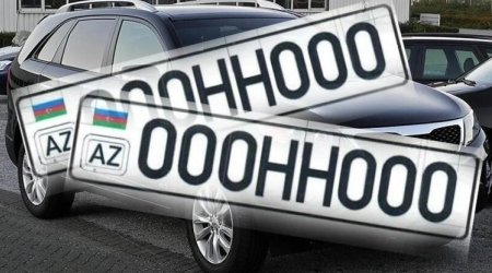 Bu avtomobil nömrəsi 600 min manata satışa qoyuldu