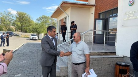 Şükürbəyli kəndində daha 9 ailəyə evlərinin açarları təqdim olundu &ndash; FOTO