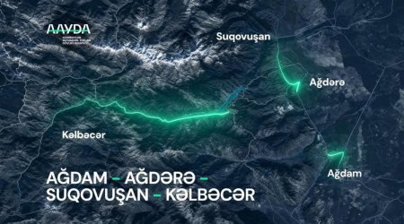 Ağdamdan Kəlbəcərə yeni yol xətti &ndash; VİDEO
