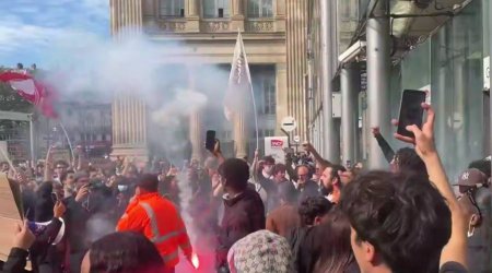 Fransada ARA QARIŞDI: 250 mindən çox insan yürüş keçirdi - VİDEO