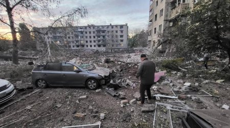 Rusiyadan Kiyevə RAKET ZƏRBƏLƏRİ &ndash; Ölənlər var &ndash; FOTO/VİDEO