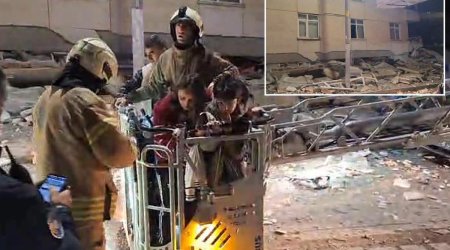 İstanbulda 7 mərtəbəli bina çökdü &ndash; FOTO-VİDEO