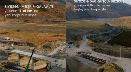 Siyəzəndə iki yeni körpü tikilir &ndash; VİDEO