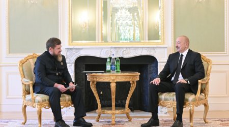 İlham Əliyev Ramzan Kadırovu qəbul etdi &ndash; FOTO/VİDEO