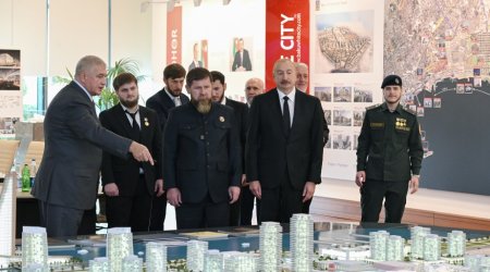 İlham Əliyev və Ramzan Kadırov &ldquo;Bakı Ağ Şəhər&rdquo;də - FOTO/VİDEO