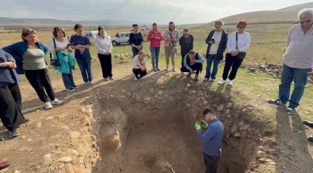 Bir qrup ziyarətçi &ldquo;Keşikçidağ&rdquo; Qoruğunda mağaralar kompleksi ilə tanış oldu - FOTO