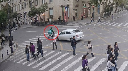 Paytaxtda motosiklet və skuterlərin törətdiyi qəzalar &ndash; ANBAAN VİDEO