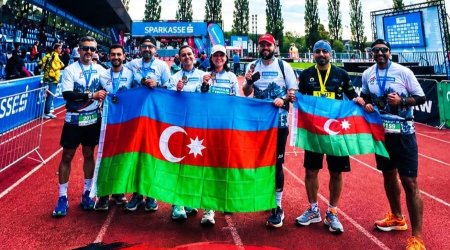 Azərbaycan komandası 3 ölkəni birləşdirən məşhur marafonda uğur qazandı &ndash; FOTO/VİDEO