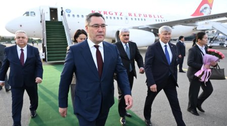 Sadır Japarov Bakıya GƏLDİ - FOTO