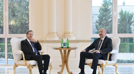 İlham Əliyevin İsrail Prezidenti ilə görüşü olub - FOTO/VİDEO