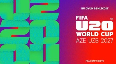 FİFA Azərbaycanda keçiriləcək dünya çempionatının rəsmi brendini TƏQDİM ETDİ