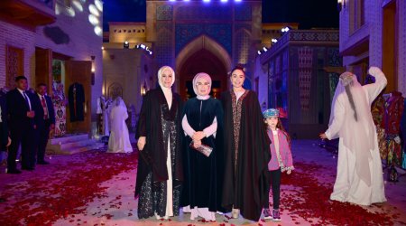 Leyla Əliyeva Özbəkistan və Türkiyənin birinci xanımları ilə &ldquo;Əbədi şəhər&rdquo; kompleksində - FOTO