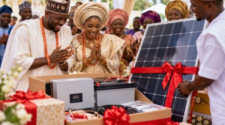 Toy hədiyyəsi kimi yataq dəsti yox, günəş paneli &ndash; Nigeriyada yeni dəb