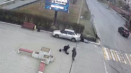 Piyada keçidində 3 nəfərin vurulduğu qəzanın ANBAAN VİDEOSU