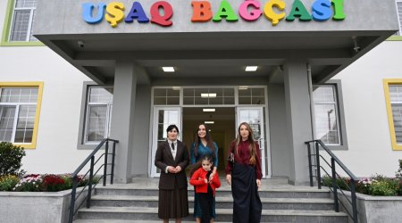 Şamaxının Göylər kəndində körpələr evi-uşaq bağçası istifadəyə verildi - FOTO