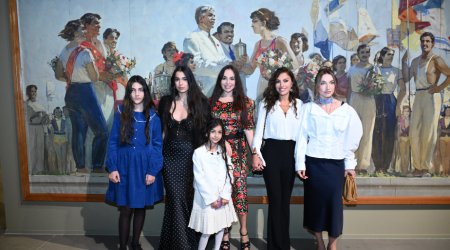 Leyla və Alyona Əliyevalar &ldquo;ENQRAM&rdquo; sərgisində - FOTO