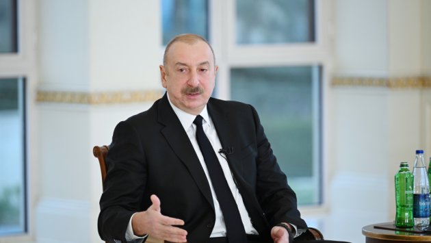 İlham Əliyev Ağdərə rayonunun Aşağı Oratağ kəndində - FOTO