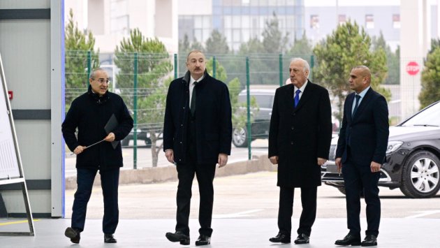 İlham Əliyev Sumqayıtda zavodun açılışında &ndash; FOTO