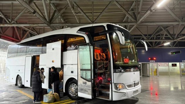 Bakıdan Laçına ilk avtobus yola düşdü &ndash; FOTO