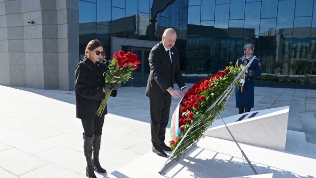 Prezident və birinci xanım Xocalı Soyqırımı Memorialının açılışında - FOTO/VİDEO