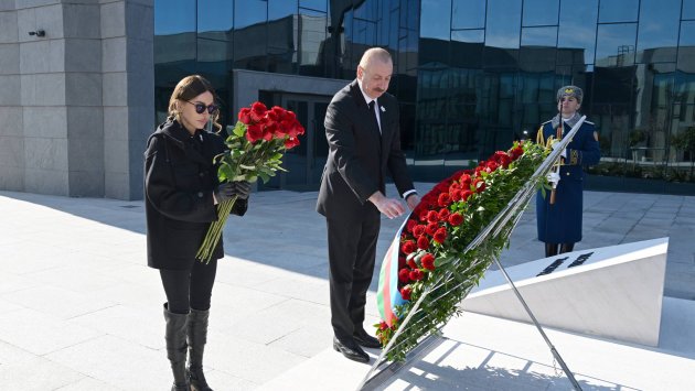 Prezident və birinci xanım Xocalı Soyqırımı Memorialının açılışında - FOTO/VİDEO