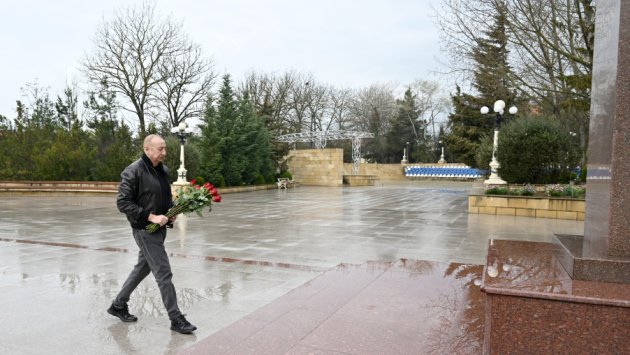 İlham Əliyev Şamaxıda &ndash; FOTO