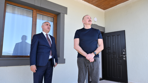 İlham Əliyev Xocalı rayonunun Daşbulaq kəndinə getdi - FOTO