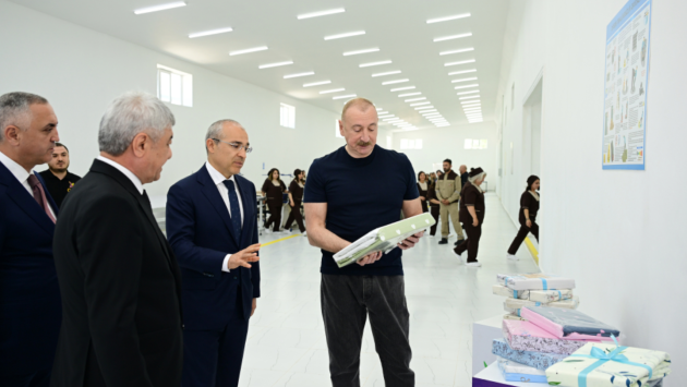 Xocalı şəhərində &ldquo;Qarabağ Tekstil Evi&rdquo; istifadəyə verildi - FOTO